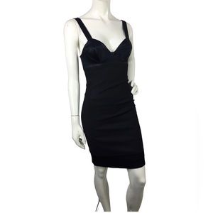 Rebecca Taylor Wool Underwire Bustier Fitted Bodycon Dress 0